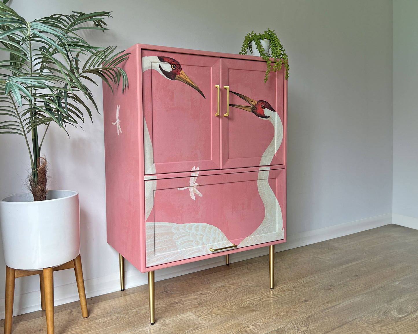 Pink Gucci Herons G Plan Fresco Drinks Cocktail Cabinet